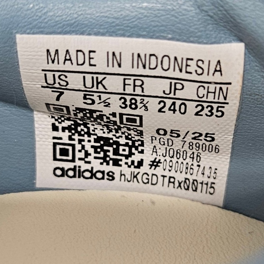 Adidas Sambae x Liberty London Sneakers JQ6046 Blue Floral Women's Size 7 - Picture 9 of 11